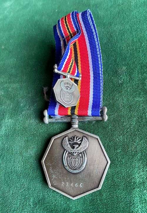 TSHUMELO IKATELAHO (CAMPAIGN MEDAL)FULL SIZE + MINIATURE-NUMBERED