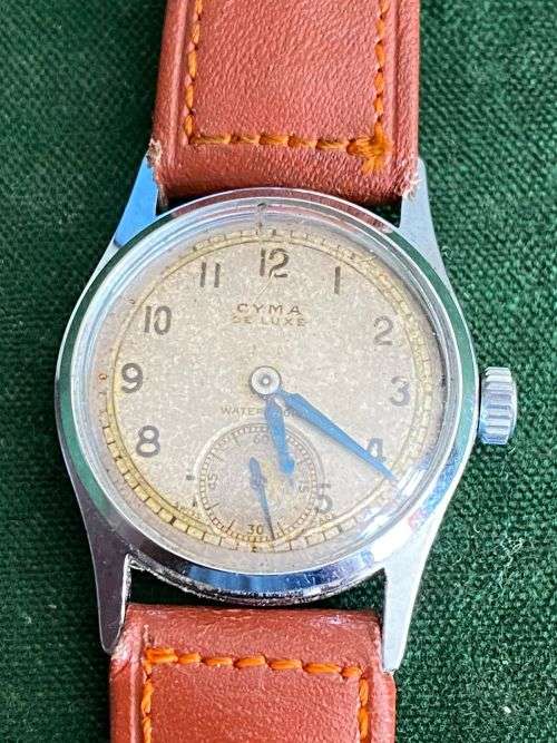 VINTAGE SWISS MADE CYMA DE LUXE WATCH-WORKING CONDITION-DIAMETER 25 MM