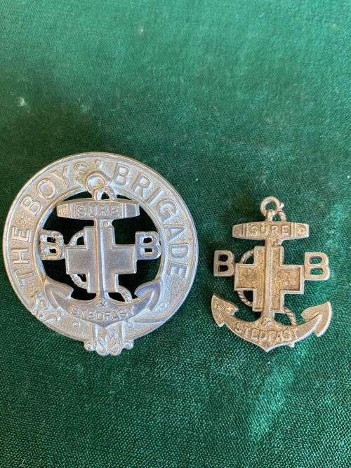 2X BLYS BRIGADE BADGES-SOLD TOGETHER-LUGS INTACT
