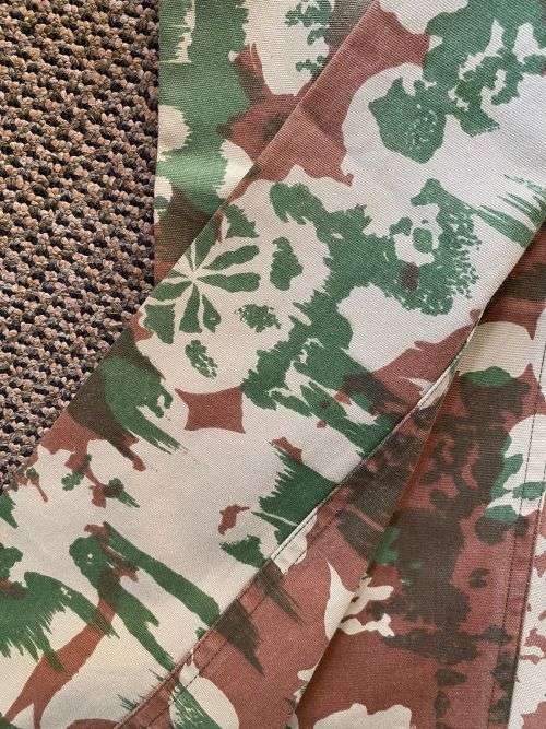 POLICE TASK FORCE 1ST PATTERN CAMO TROUSERS-MADE IN 1976-SIZE 32 PIPE LENGTH IS 76 CM-VERY GOOD CON