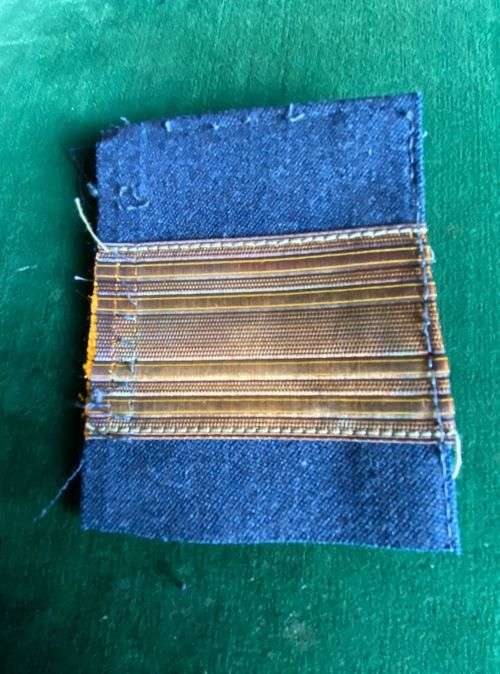 RHODESIA AIR FORCE AIR COMMODORE-GOLD BRAID SEWN ON NAVY CLOTH,MESS DRESS RANK