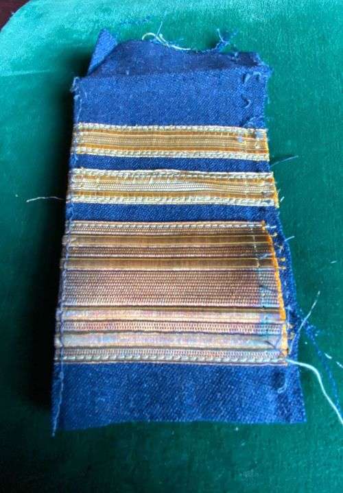RHODESIA AIR FORCE AIR MARSHALL,GOLD BRAID SEWN-ON NAVY CLOTH,MESS DRESS RANK