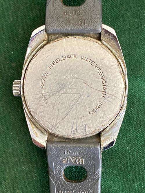 VINTAGE SINDACO 17 JEWELS MENS WATCH-WORKING CONDITION-SWISS MADE MEN`S BLUE DIAL DATE WATCH