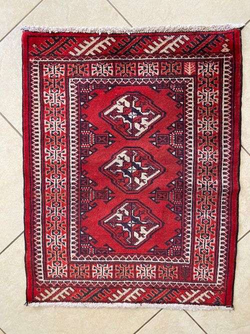AUTHENTIC HAND MADE PERSIAN TURKOMAN-DIMENSIONS 810 X 420MM