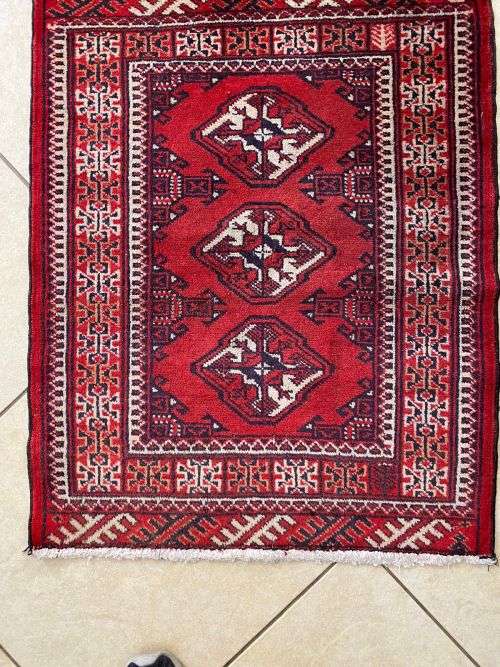 AUTHENTIC HAND MADE PERSIAN TURKOMAN-DIMENSIONS 810 X 420MM
