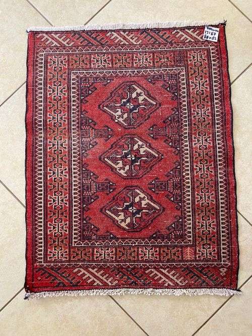 AUTHENTIC HAND MADE PERSIAN TURKOMAN-DIMENSIONS 810 X 420MM