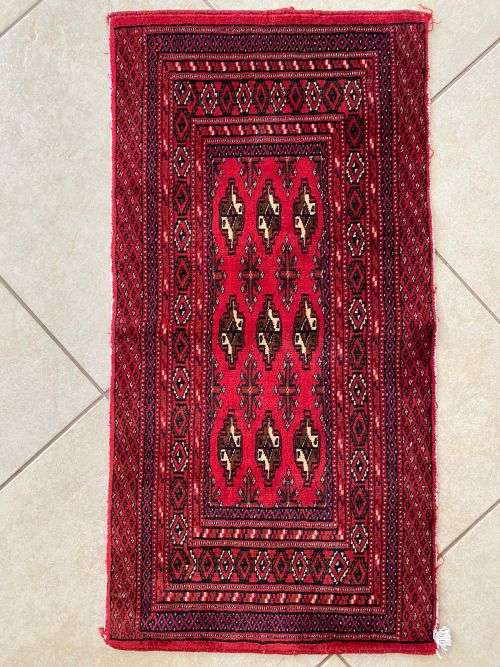 AUTHENTIC HAND MADE PERSIAN TURKOMAN-DIMENSIONS 850 X 430MM