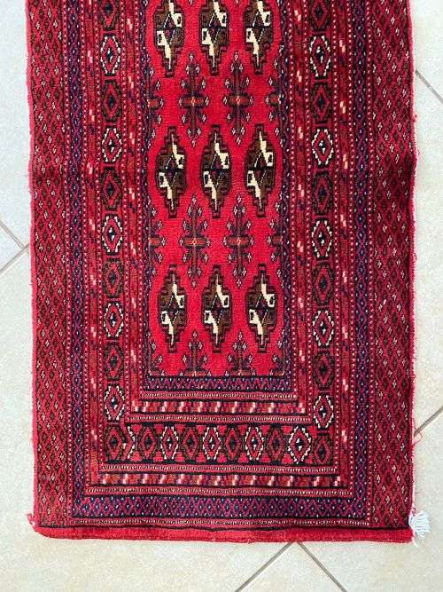 AUTHENTIC HAND MADE PERSIAN TURKOMAN-DIMENSIONS 850 X 430MM
