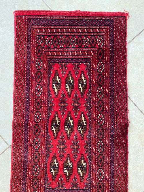 AUTHENTIC HAND MADE PERSIAN TURKOMAN-DIMENSIONS 850 X 430MM