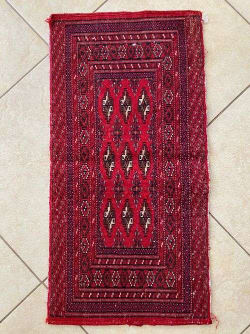 AUTHENTIC HAND MADE PERSIAN TURKOMAN-DIMENSIONS 850 X 430MM