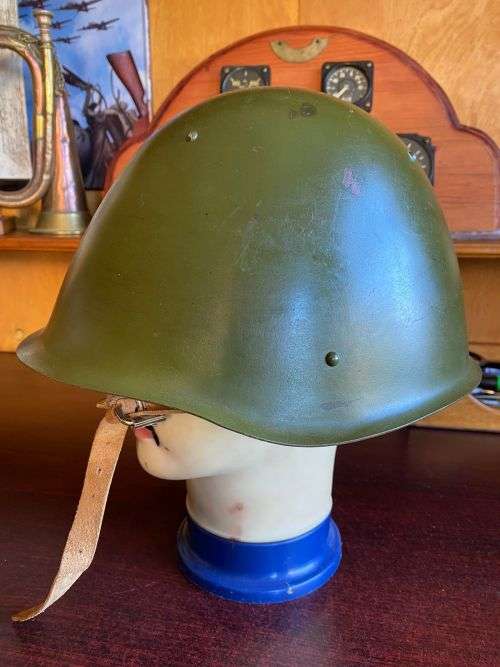 SOVIET M40 5 STUD STEEL HELMET AFGHAN+ BORDER WAR PERIOD USE
