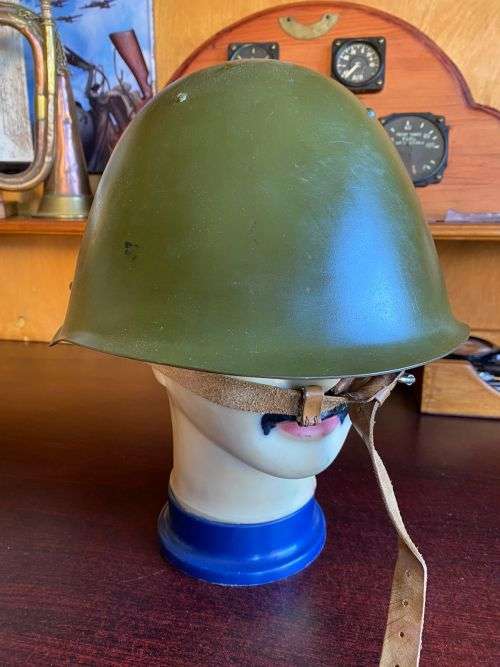 SOVIET M40 5 STUD STEEL HELMET AFGHAN+ BORDER WAR PERIOD USE