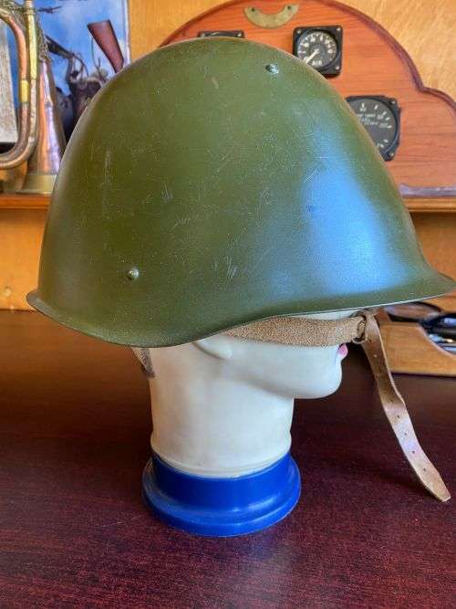 SOVIET M40 5 STUD STEEL HELMET AFGHAN+ BORDER WAR PERIOD USE