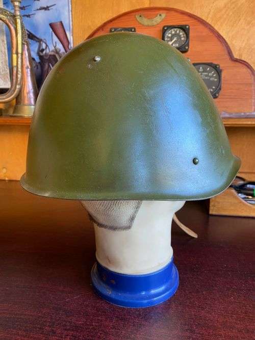 SOVIET M40 5 STUD STEEL HELMET AFGHAN+ BORDER WAR PERIOD USE