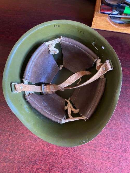 SOVIET M40 5 STUD STEEL HELMET AFGHAN+ BORDER WAR PERIOD USE