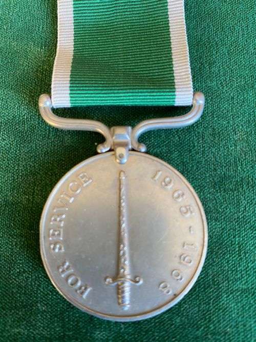 RHODESIAN FULL SIZE PRISON SERVICE MEDAL NAMED TO 5551 WDR MATIRIRANO