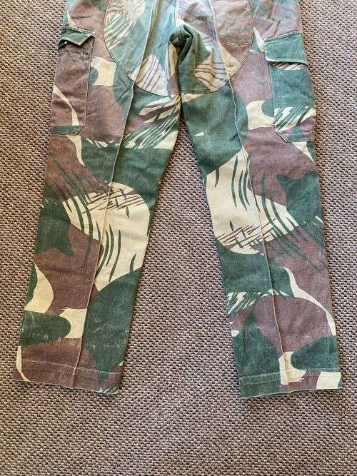 RHODESIAN CAMO TROUSERS-SIZE 34 PIPE LENGTH-MEASURES 73 CM-CONDITION USED BUT GOOD