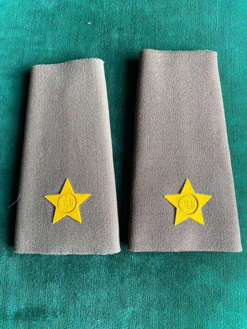 SADF RANK BOARDS FOR 2ND LIEUTENANT-RUBBERIZED 1980`S-1996