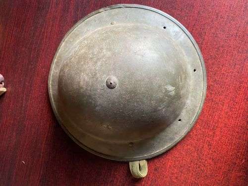 WW2 SA MADE `BRODIE HELMET` COMES WITH LINER AND CHIN STRAP