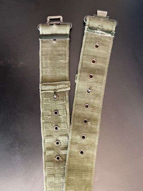 OLIVE GREEN,RHODESIAN PATTERN 63 WEBBING BELT EXTENDED LENGTH 118 CM
