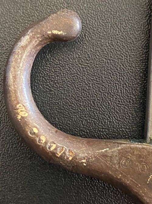 FRENCH 1892 PATTERN BAYONET FOR THE BERTHIER INFANTRY RIFLE-FIRST PATERN WITH BLACK COMPOSITION GRIP