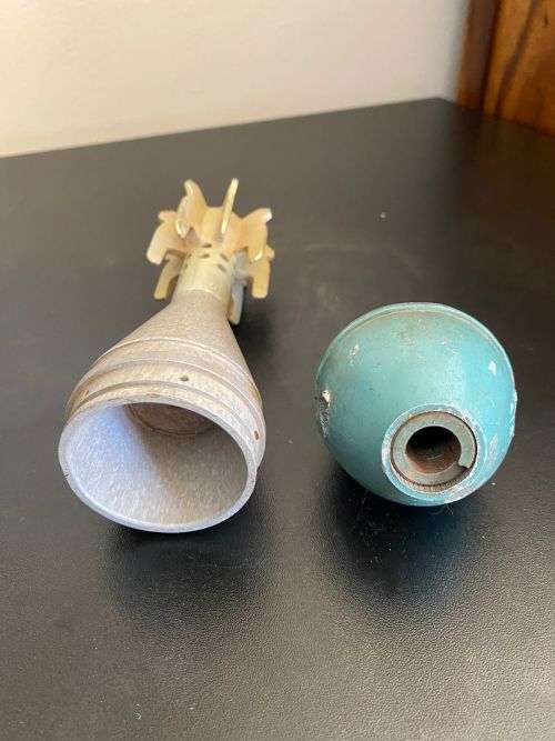 M26 PRACTICE GRENADE (INERT) SOLD WITH TAIL SECTION OF ILLUMINATION FLAIR