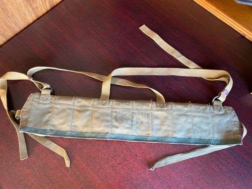 RHODESIA BUSH WAR PERIOD-ORIGINAL CHI COM SKS TEN POCKET BANDOLIER FOR 10 ROUND STRIPPER CLIPS-GOOD