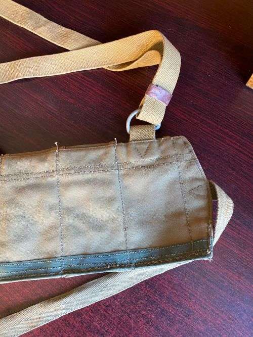 RHODESIA BUSH WAR PERIOD-ORIGINAL CHI COM SKS TEN POCKET BANDOLIER FOR 10 ROUND STRIPPER CLIPS-GOOD