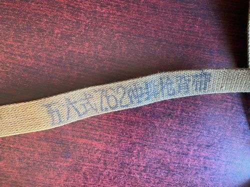 RHODESIA BUSH WAR PERIOD-ORIGINAL CHI COM, TYPE 56 SLING FOR AK AND SKS RIFLES WITH GALVINISED HARDW