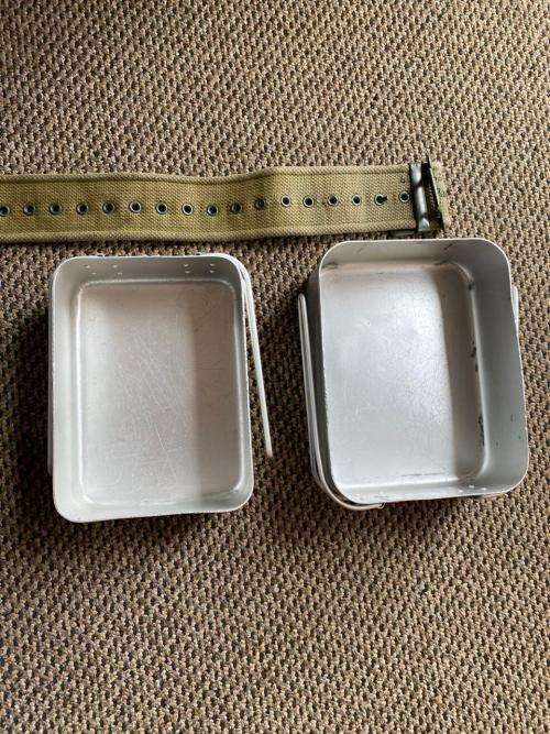 RHODESIA BUSH WAR PERIOD ITEMS-SOLD TOGETHER PATTERN 63 WEBBING BELT-EXTENDED LENGTH 113 CM-WATER BO