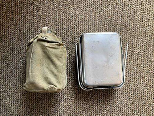 RHODESIA BUSH WAR PERIOD ITEMS-SOLD TOGETHER PATTERN 63 WEBBING BELT-EXTENDED LENGTH 113 CM-WATER BO