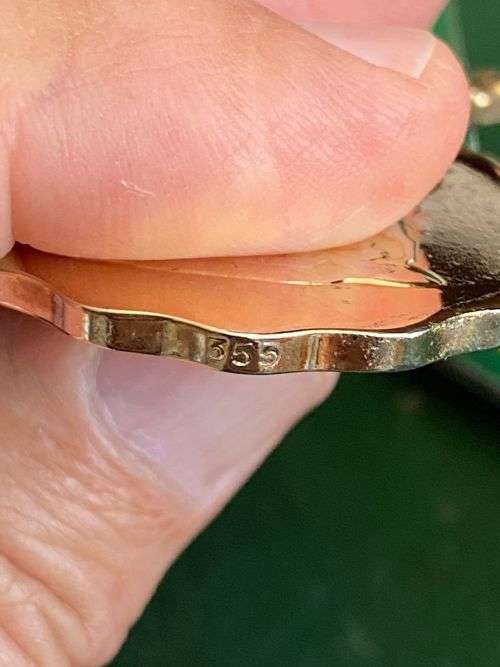 SADF GOOD SERVICE MEDAL GOLD 1975 (30 YEARS) FULL SIZE + MINIATURE SOLD TOGETHER-NUMBERED ON THE RIM