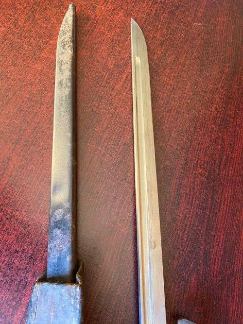 EARLY PRODUCTION JAPAN,TYPE 30(30 TH YEAR)-1897-BAYONET-KOKURA ARSENAL-IT HAS A ROUNDED POMMEL,SHAPE