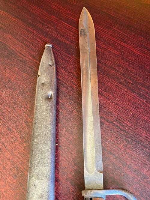 German M 1898/05 WW1 Mauser Butcher Blade Bayonet 49 cm Makers Stamp Weyersberg Kirschbaum