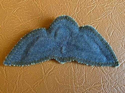 RHODESIA,QUALIFIED PARACHUTIST (OPERATIONAL) WING FOR FIELD UNIFORM,WHITE,LIGHT BLUE AND BLACK COTTO