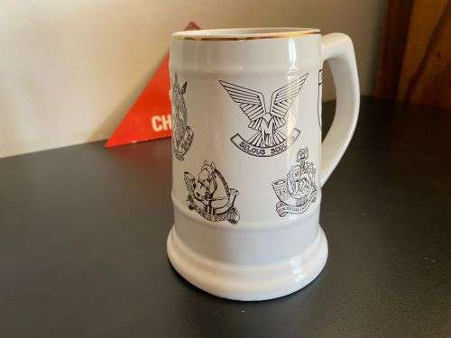 RHODESIAN MUG IN VERY GOOD CONDITION-WILLGROVE WARE-MAKERS STAMP-HEIGHT 14 CM