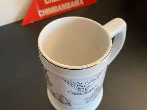 RHODESIAN MUG IN VERY GOOD CONDITION-WILLGROVE WARE-MAKERS STAMP-HEIGHT 14 CM