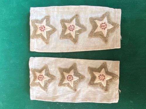 RANK SLIP ON PAIR-WORN 1940`S-60`S