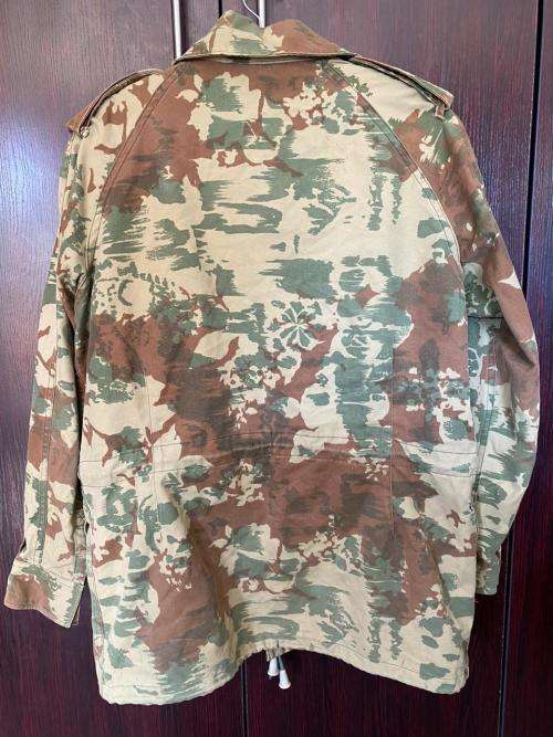 POLICE TASK FORCE 1ST PATTERN CAMO JACKET WITH REMOVABLE WOOL LINER-SIZE MEDIUM-MEASURES 57 CM ARMPI