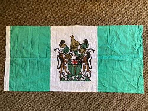 RHODESIAN FLAG/ TABLE CLOTH-MEASURES 110-52 CM