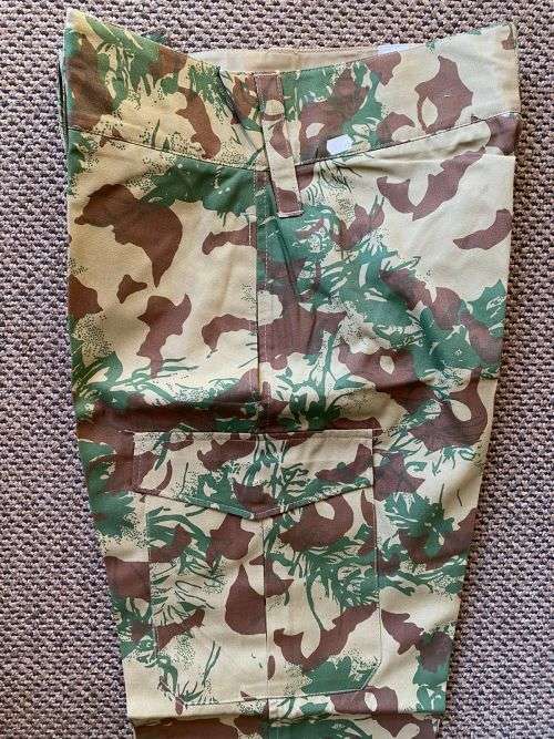 POLICE TASK FORCE 2ND PATTERN CAMO TROUSERS-SIZE 34-LABELLED,PIPE LENGTH 78CM-CONDITION NEW-NEVER WO