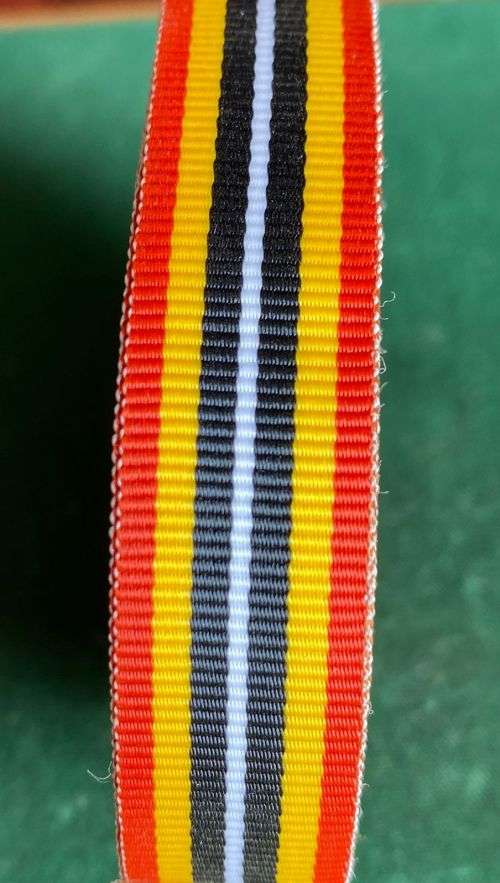 MINIATURE SOUTHERN AFRICA MEDAL RIBBON-SOLD IN LENGTHS OF 15CM-LONGER PIECES CAN ALSO BE PURCHASED