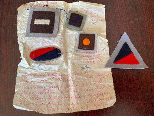 AUSTRALIAN WW2 HOSPITAL PATCHES-ORIGINAL -5 SOLD TOGETHER