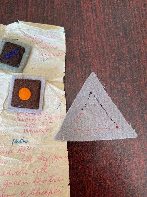 AUSTRALIAN WW2 HOSPITAL PATCHES-ORIGINAL -5 SOLD TOGETHER