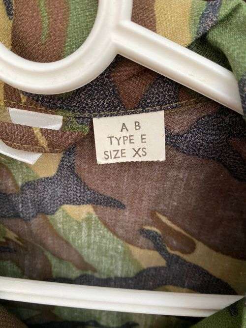 ORIGINAL RECCE COPY TYPE E TANZANIAN CAMO LONG SLEEVE SHIRT-SIZE XS-MEASURES 46CM ARMPIT TO ARMPIT-C