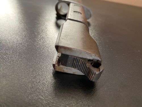 FN FAL BAYONET WITH METAL SCABBARD AND WOODEN GRIPS- GOOD CONDITION