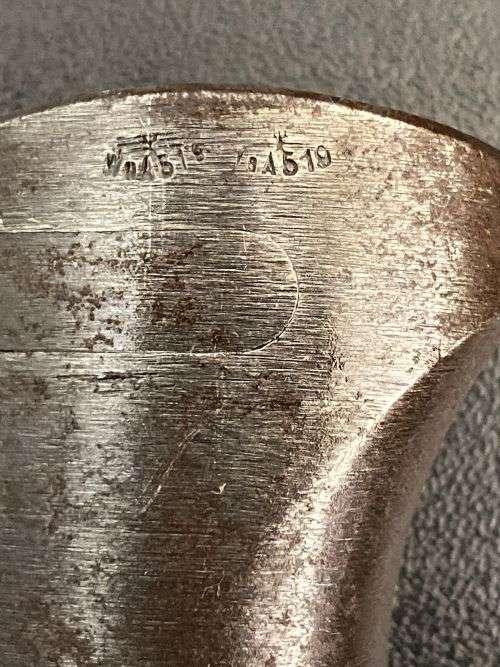 GERMAN WW1 584/98 BAYONET WITH STANDARD WW1 SCABBARD AND LEATHER FROG-OVERALL LENGTH 38,5 CM