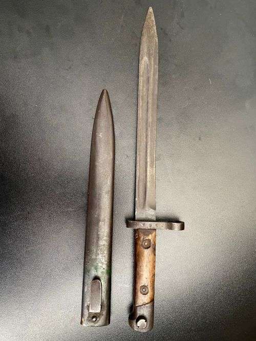 AUSTRIAN MANNLICHER M1895 RIFLE BAYONET CIRCA WW1