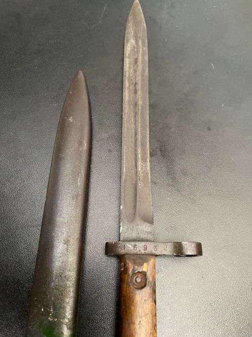 AUSTRIAN MANNLICHER M1895 RIFLE BAYONET CIRCA WW1