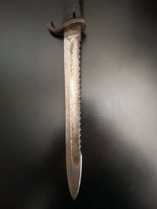 GERMAN 1898 MODEL BAYONET MADE BY ERFURT-LEATHER GRIPS AND ISSUED TO THE SCHUTZTRUPPE IN GERMAN SWA-